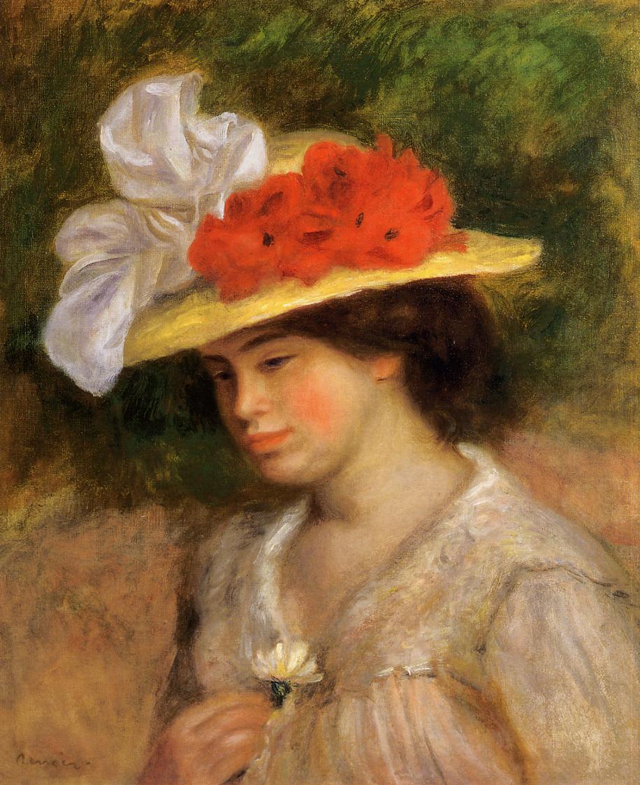Woman in a flowered hat 1899